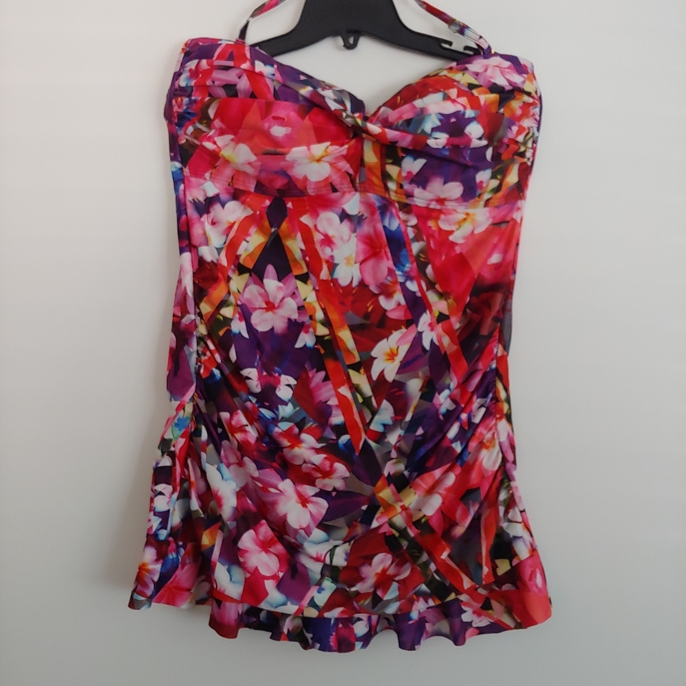 Swimsuits For All one piece skirt swim suit 16